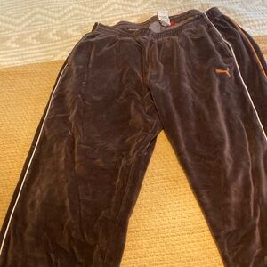 Vintage puma velour leisure pants
